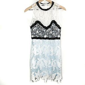 London Rose Lace Sleeveless Shift Dress